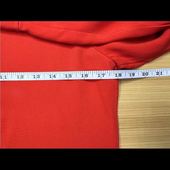 VINCE Orange 100% Silk Tunic Top - Picture 9 of 10